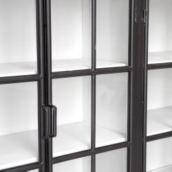 LENE BJERRE DEPOT VITRINESKAB SORT/HVID - 110