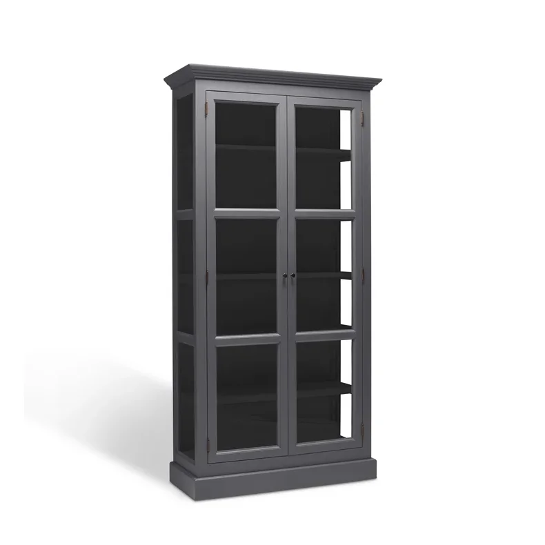 LIVINGOODIES H�J VITRINSKAB CARLINGTON LILLE BL�GR�/SORT - 100