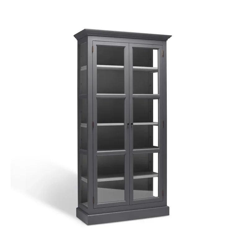 LIVINGOODIES H�J VITRINSKAB CARLINGTON LILLE BR�GR�/M�RKEGR� - 100