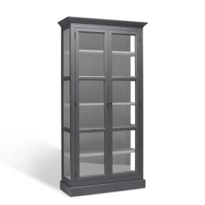 LIVINGOODIES H�J VITRINSKAB CARLINGTON LILLE BR�GR�/GR� - 100