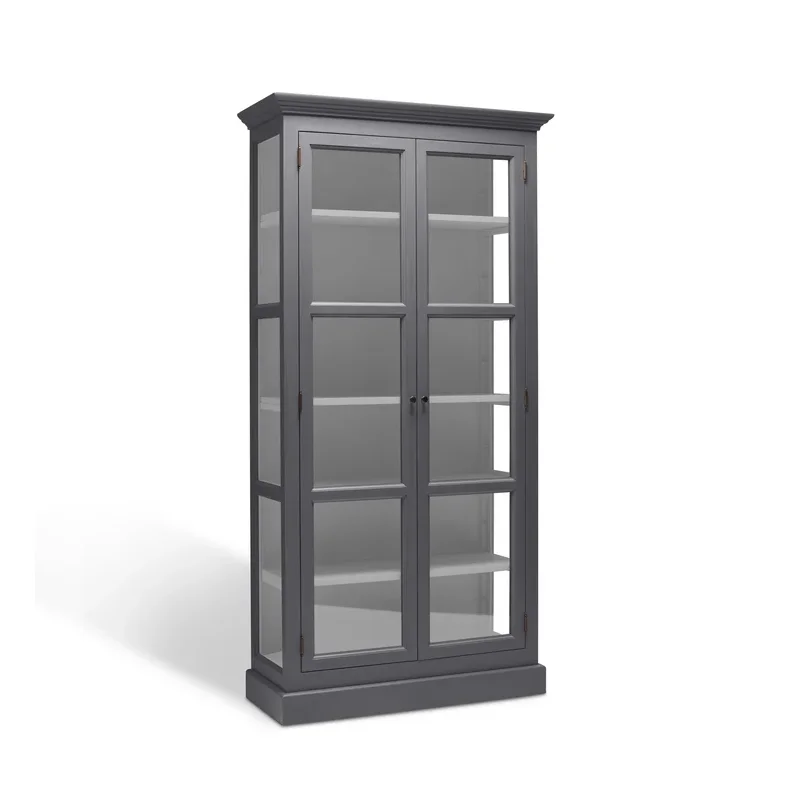 LIVINGOODIES H�J VITRINSKAB CARLINGTON LILLE BR�GR�/GR� - 100