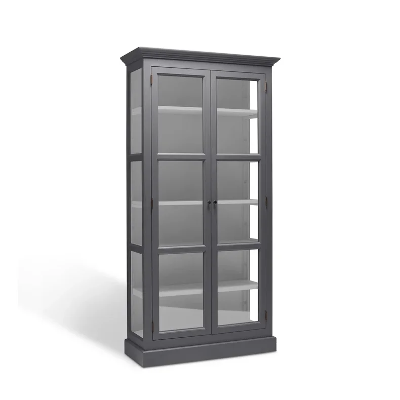 LIVINGOODIES H�J VITRINSKAB CARLINGTON LILLE BR�GR�/LYSEGR� - 100