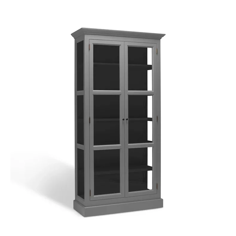 LIVINGOODIES H�J VITRINSKAB CARLINGTON LILLE GR�/SORT - 100