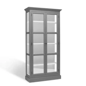 LIVINGOODIES H�J VITRINSKAB CARLINGTON LILLE GR�/HVID - 100