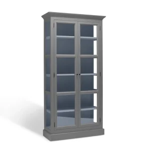 LIVINGOODIES H�J VITRINSKAB CARLINGTON LILLE BL�GR�/BL� - 100