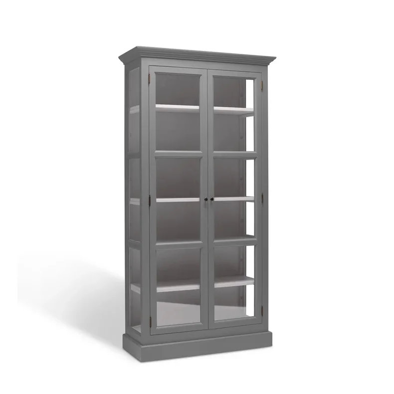 LIVINGOODIES H�J VITRINSKAB CARLINGTON LILLE BL�GR�/GR�BRUN - 100