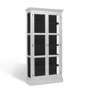 LIVINGOODIES H�J VITRINSKAB CARLINGTON LILLE HVID/SORT - 100