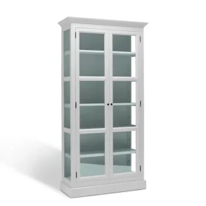 LIVINGOODIES H�J VITRINSKAB CARLINGTON LILLE HVID/GR�N - 100