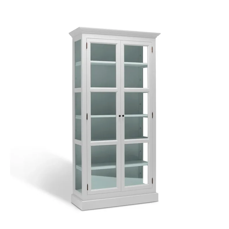 LIVINGOODIES H�J VITRINSKAB CARLINGTON LILLE HVID/GR�N - 100