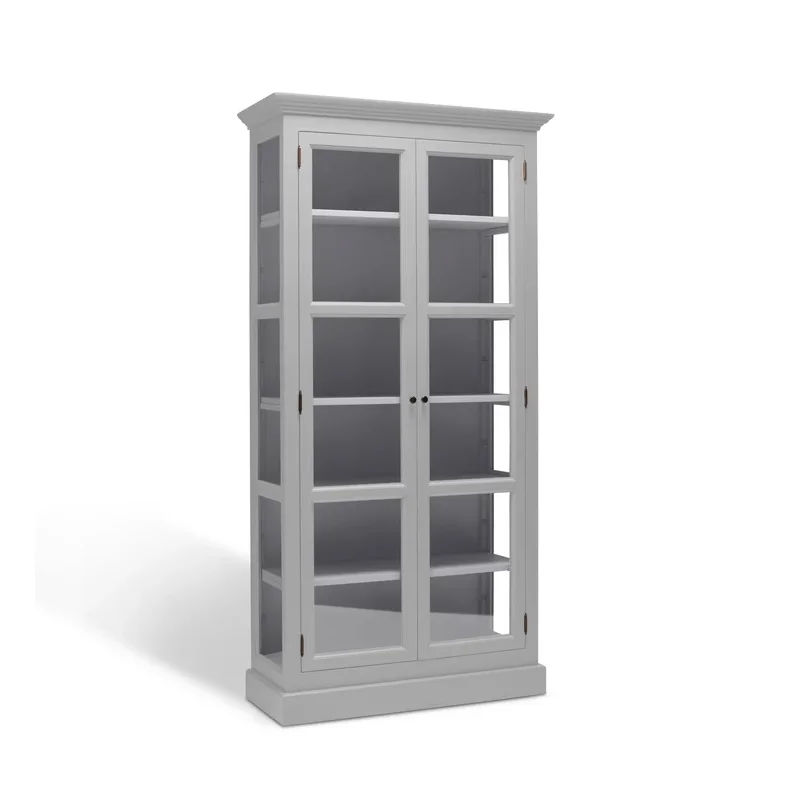LIVINGOODIES H�J VITRINSKAB CARLINGTON LILLE LYSEGR�/BL�GR� - 100