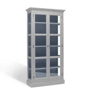 LIVINGOODIES H�J VITRINSKAB CARLINGTON LILLE BL�GR�/BL� - 100