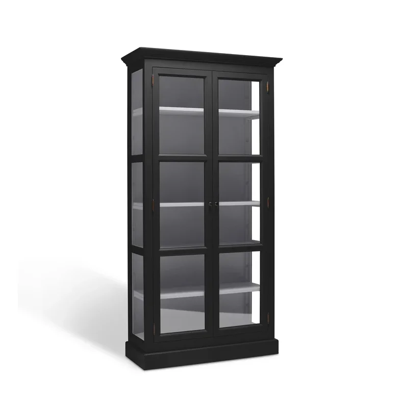 LIVINGOODIES LILLE VITRINSKAB CARLINGTON ORIGINAL SORT/BL�GR� - 145