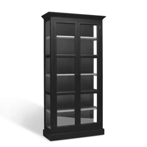 LIVINGOODIES LILLE VITRINSKAB CARLINGTON ORIGINAL SORT/M�RKEGR�- 145