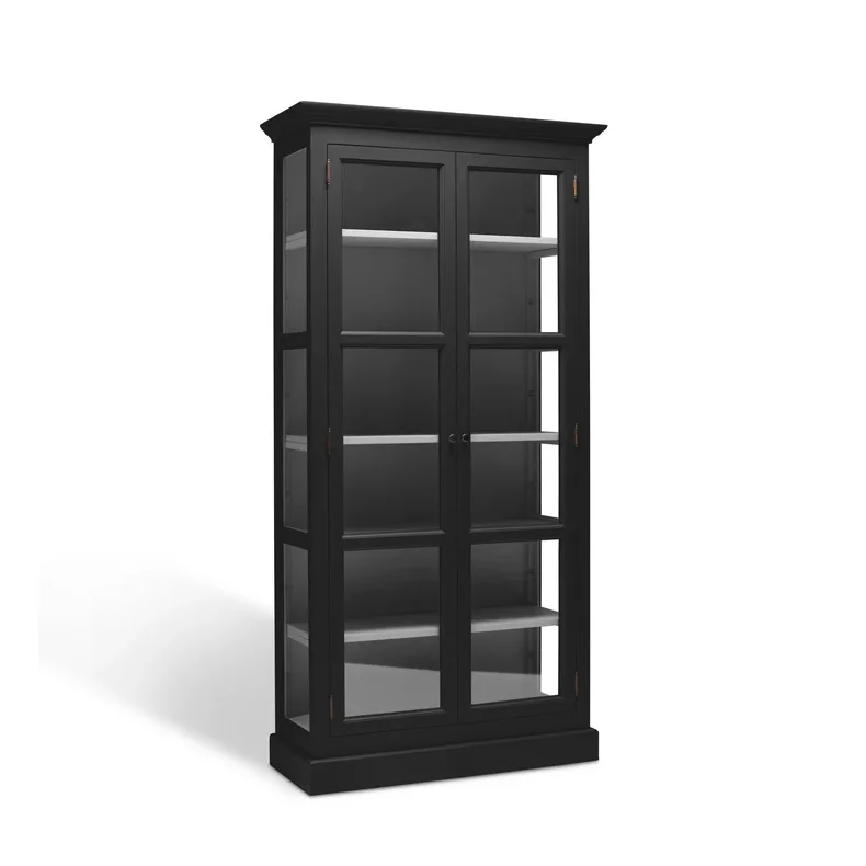 LIVINGOODIES LILLE VITRINSKAB CARLINGTON ORIGINAL SORT/M�RKEGR�- 145