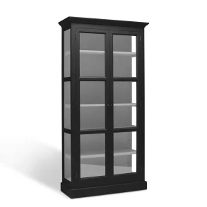LIVINGOODIES LILLE VITRINSKAB CARLINGTON ORIGINAL SORT/GR� - 145