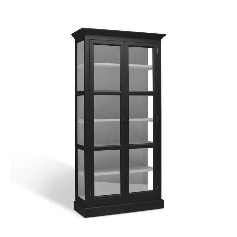 LIVINGOODIES LILLE VITRINSKAB CARLINGTON ORIGINAL SORT/LYSEGR� - 145