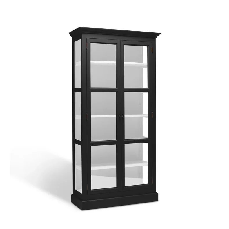 LIVINGOODIES LILLE VITRINSKAB CARLINGTON ORIGINAL SORT/HVID - 145