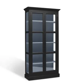LIVINGOODIES LILLE VITRINSKAB CARLINGTON ORIGINAL SORT/BL� - 145