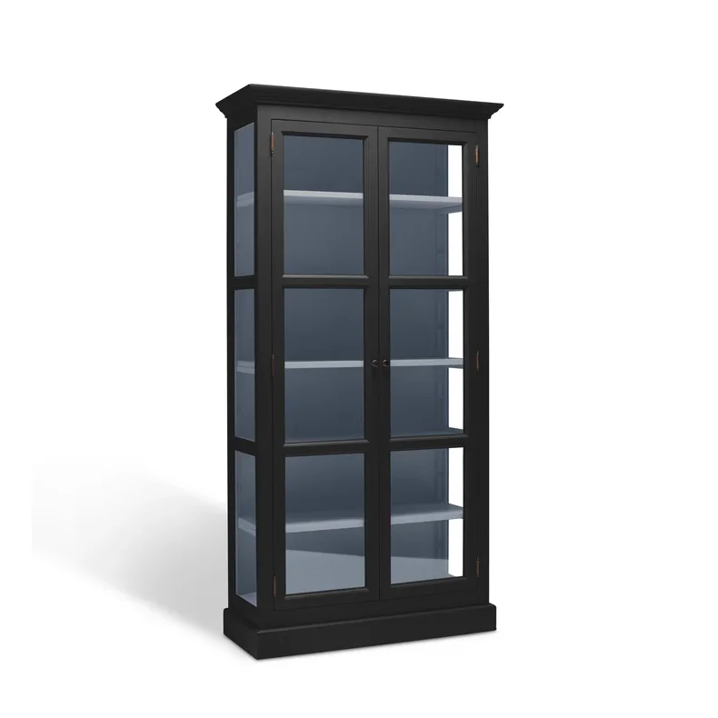 LIVINGOODIES LILLE VITRINSKAB CARLINGTON ORIGINAL SORT/BL� - 145