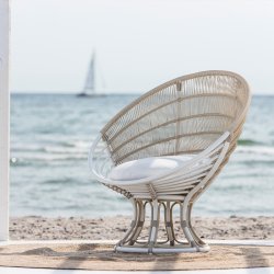 Sika Design Luna Exterior Lnestol Dove White - 102