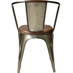 TRADEMARK LIVING STOL SHINY/BRUN - 80