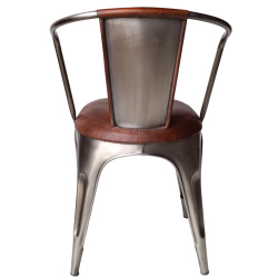 TRADEMARK LIVING POLSTRET LIVING STOL SHINY/BRUN - 80