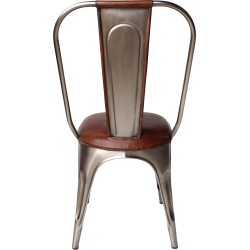 TRADEMARK LIVING POLSTRET STOL SHINY/BRUN - 50