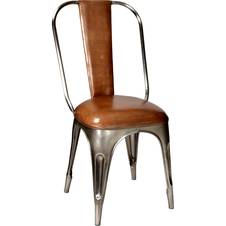 TRADEMARK LIVING POLSTRET STOL SHINY/BRUN - 50