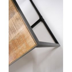 TRADEMARK LIVING SPISEBORD RONALDO SORT STEL - 200