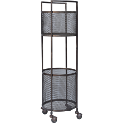 Trademark Living trolley me/r perforerede kurve - 99