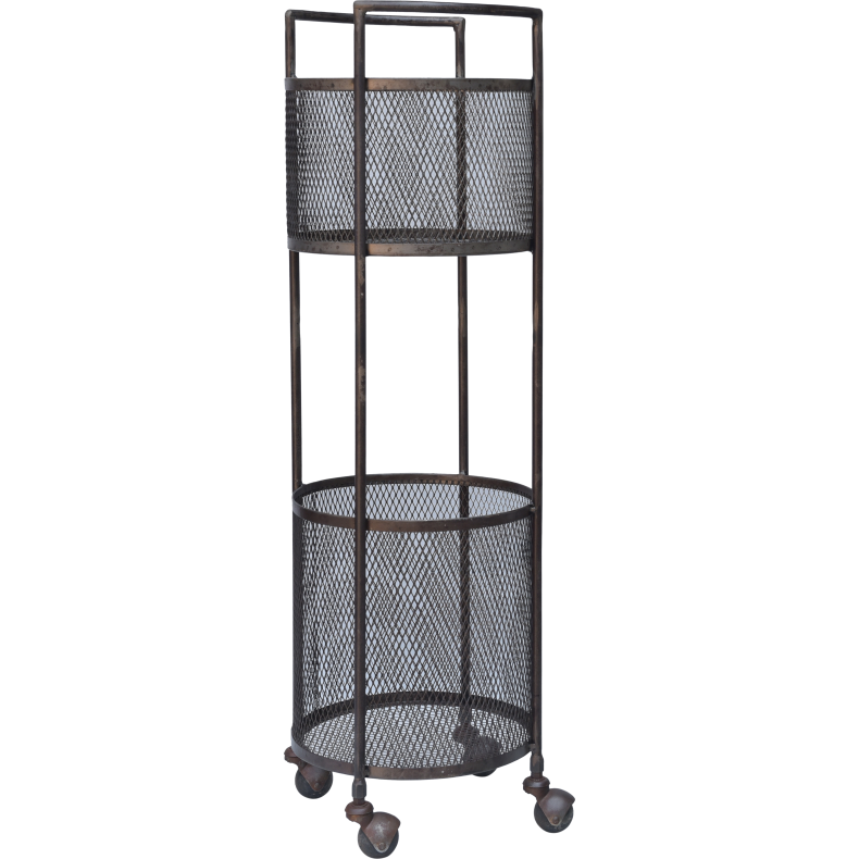 Trademark Living trolley me/r perforerede kurve - 99