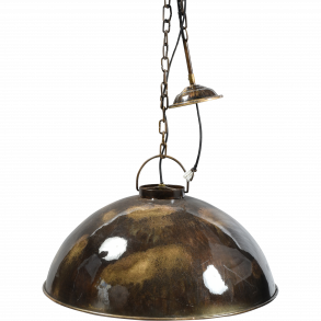 Trademark Living Loftlampe i fabriksstil - metal marmorering