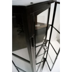 TRADEMARK LIVING SPENCER KABINET JERN/GLAS - 176