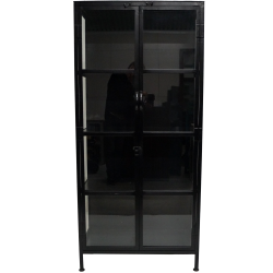 TRADEMARK LIVING SPENCER KABINET JERN/GLAS - 176