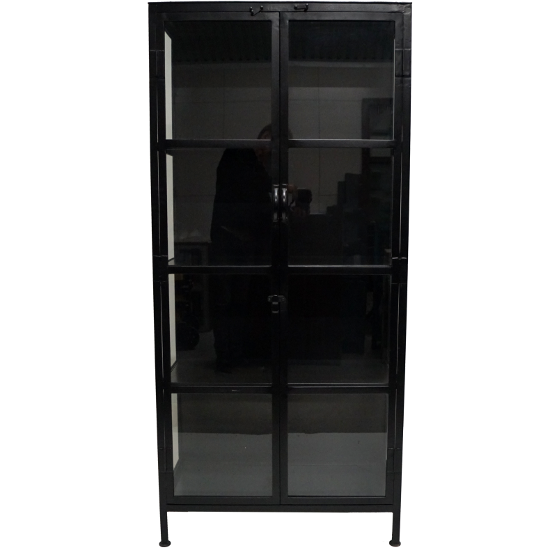 TRADEMARK LIVING SPENCER KABINET JERN/GLAS - 176