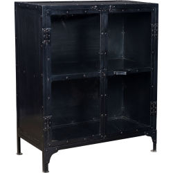 TRADEMARK LIVING BARACK GLASKABINET INDUSTRIELT LOOK - 94