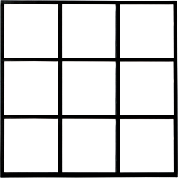 TRADEMARK LIVING VINDUE M/GLAS KVADRATISK - 120