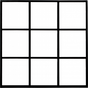 TRADEMARK LIVING VINDUE M/GLAS KVADRATISK - 120