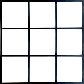 TRADEMARK LIVING SKILLEVG UDEN GLAS KVADRATISK - 120