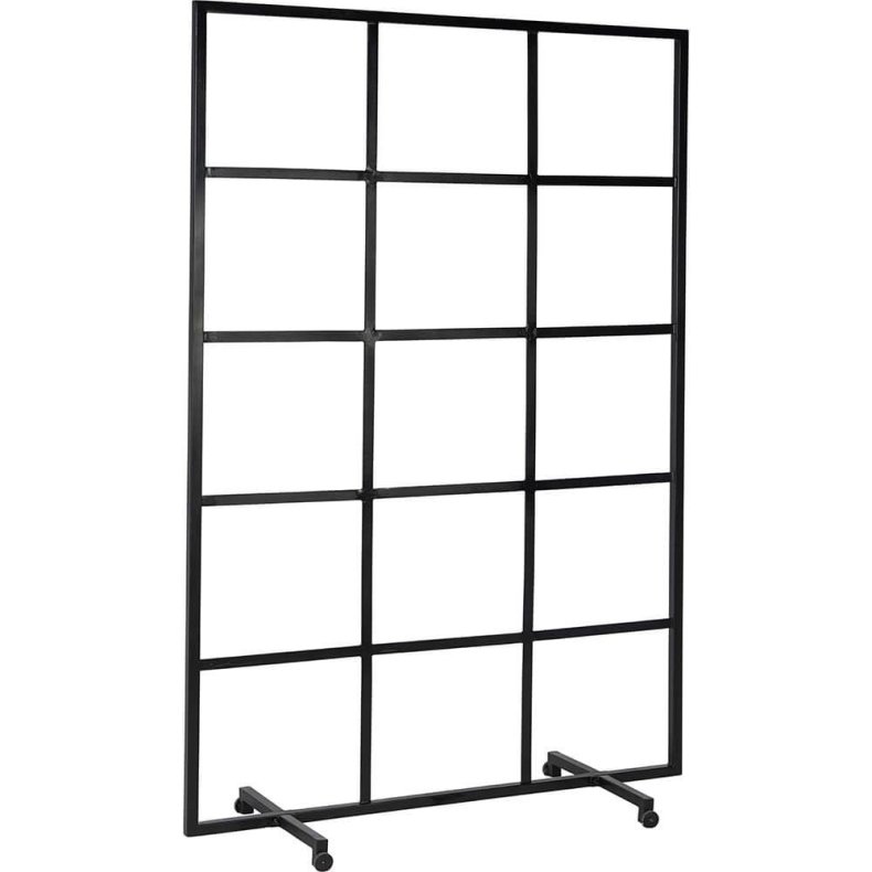 TRADEMARK LIVING NEW YORK SKILLEVG M/HJUL SORT - 183