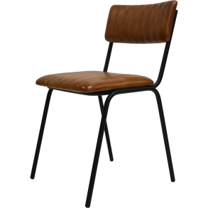 TRADEMARK LIVING DINER STOL M/L�DERS�DE BRUN - 78