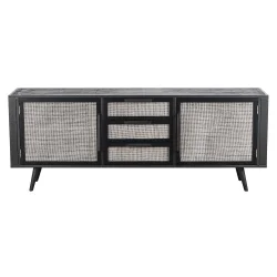 NOVASOLO NORDIC MINDI RATTAN NORDIC SORT SK�NK MED 2 L�GER OG 3 SKUFFE - 200