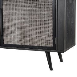 NOVASOLO NORDIC MINDI RATTAN NORDIC SORT SK�NK MED 2 L�GER OG 3 SKUFFE - 200