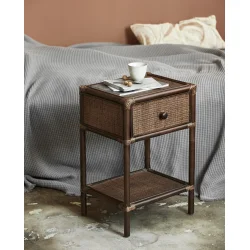 NORDAL HAYES SIDEBORD/SENGEBORD I RATTAN - 65,5