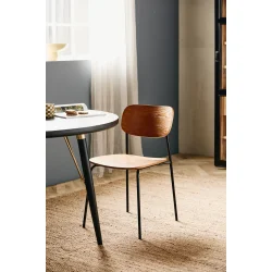 NORDAL ESA SPISEBORDSSTOL BRUN - 76