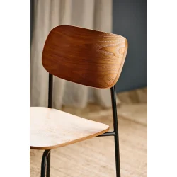 NORDAL ESA SPISEBORDSSTOL BRUN - 76