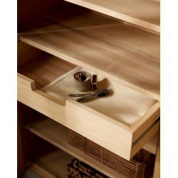 NORDAL VIVA VITRINESKAB GR�/NATUR - 210