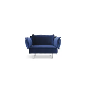 HANDVRK LOVE SEAT VELVET ROYAL BLUE - 100