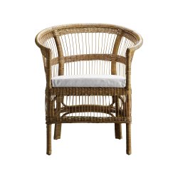 TINE K HOME STOL RATTAN INKL HYNDE HVID - 82