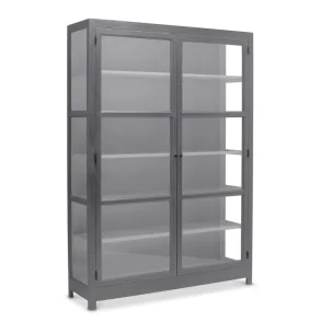 LIVINGOODIES VITRINSKAB CARLINGTON EDGE BL�GR�/GR�BL� - 145